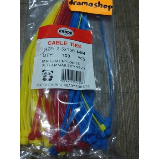 

✯ Kabel Tis Cable Tie Ties Insulock Insulok 150mm 15cm Warna ➺