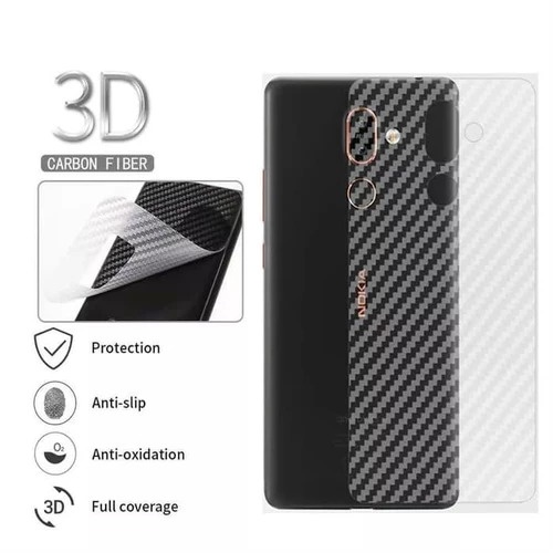 GARSKIN Sticker Carbon OPPO RENO 6 4G Skin Carbon Transparan Fiber