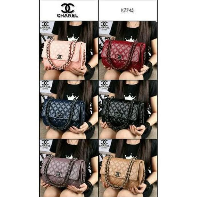 YUK BELI TAS WANITA IMPORT TAS CHANEL FLAP CHAIN YUNI SHARA SEMI ORI FREE ONGKIR..