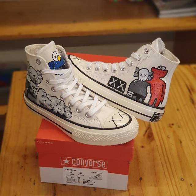 Jual Obral Sepatu Converse 70s High X Kws White Putih Wanita Import