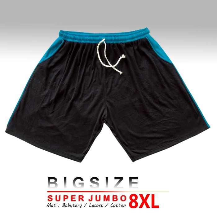 Celana pendek Super JUMBO / BIGSIZE / 8XL - Merah, 8XL