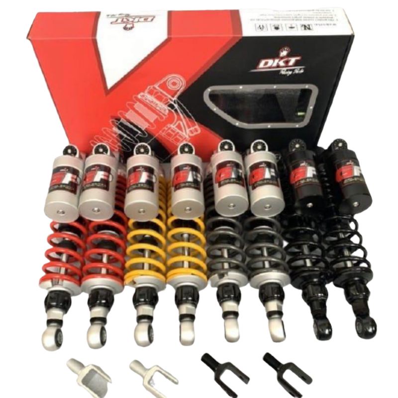 VAN VARIASI MOTOR SHOCK SHOCKBREAKER DKT GP SERIES TABUNG CLICK RYBON 340MM SUPRA X 125 REVO KHARISM