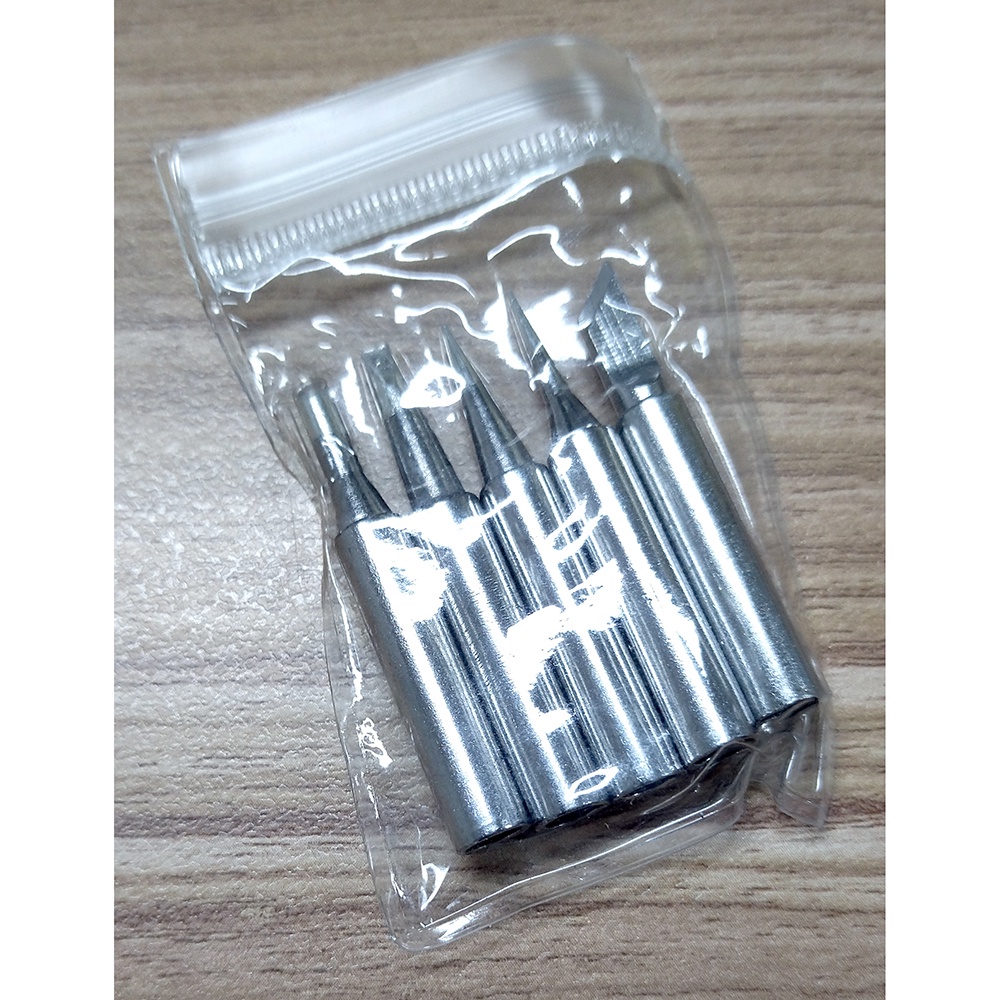 Mata Kepala Solder Station Set/Head Soldering Adjustable Iron Tip 5pcs