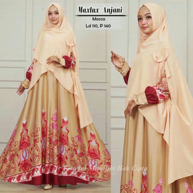 ALYA GAMIS SYARI ANJANI  HIJAB DRESS MUSLIM FASHION