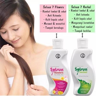 SELSUN Shampoo Conditioner Series | Sampo anti ketombe 7 Herbal 60 &amp; 120 ML_Cerianti