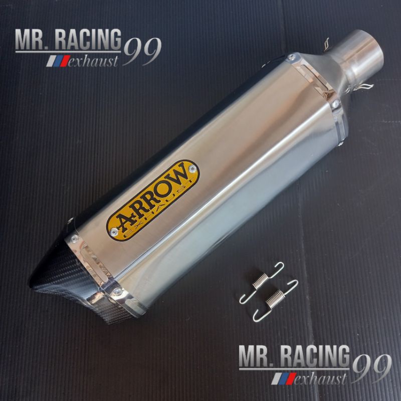 Tabung Knalpot ARROW Exhaust Silincer Only  Ninja250 - CBR250RR - R15 - Nmax 155 - Aerox -  ADV - PC