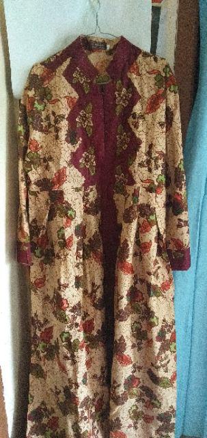 Gamis Batik Tumpal Warna Size Standar Dan Jumbo Bahan Katun Mataram Primisima
