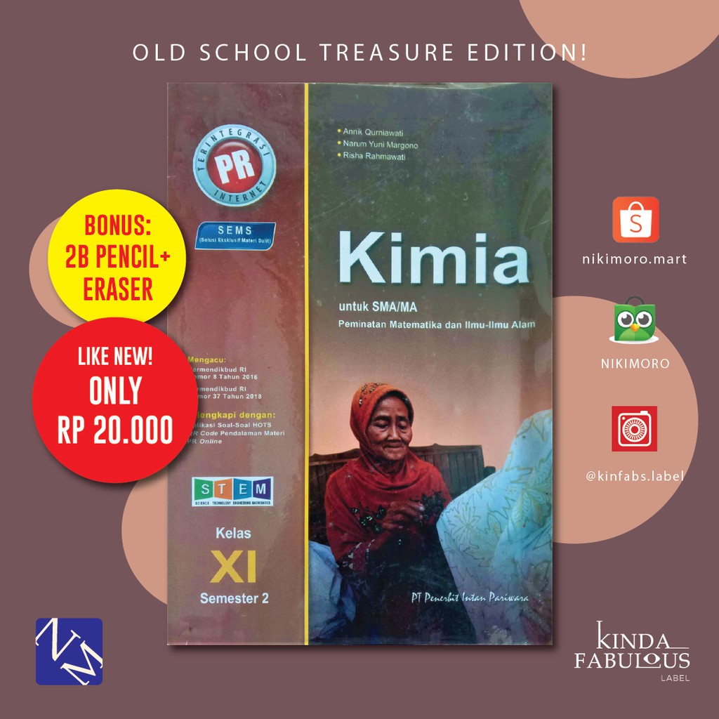 Seri Buku PR Bahasa Indonesia-Kimia-Matematika-Sejarah Kelas 10, 11 & 12 SMA/MA/SMK