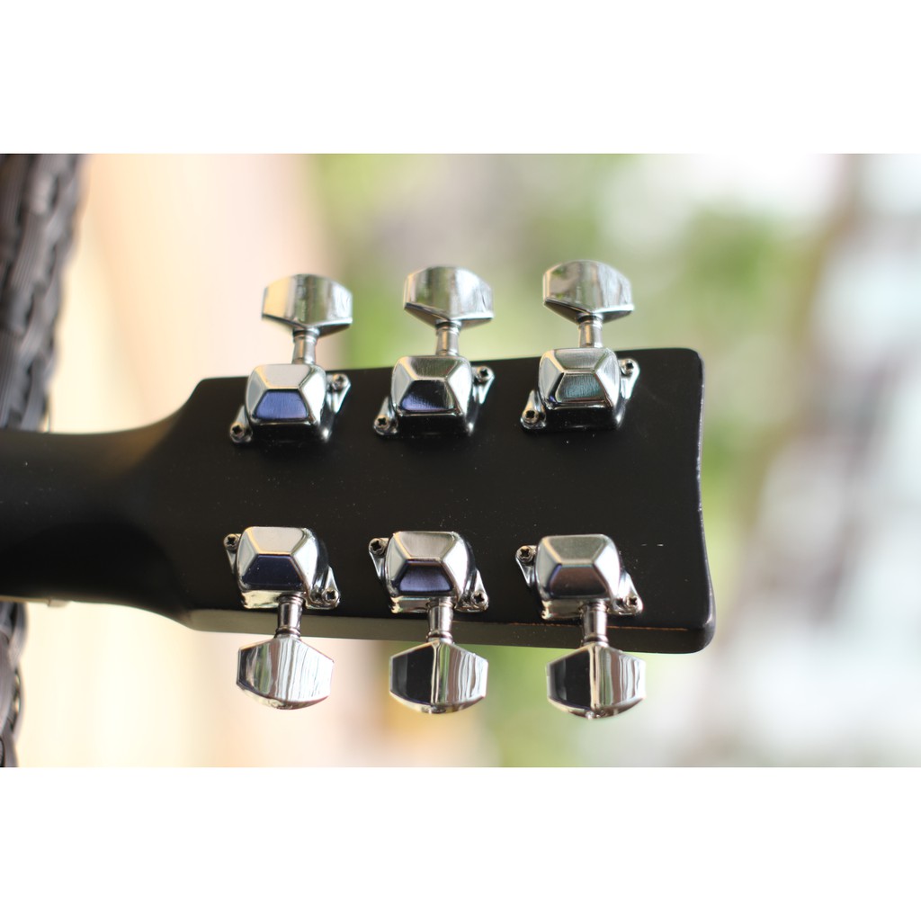 Gitar Akustik JUMBO Blackdoff Dreadnought Equalizer7545R include senar cadangn dan tas