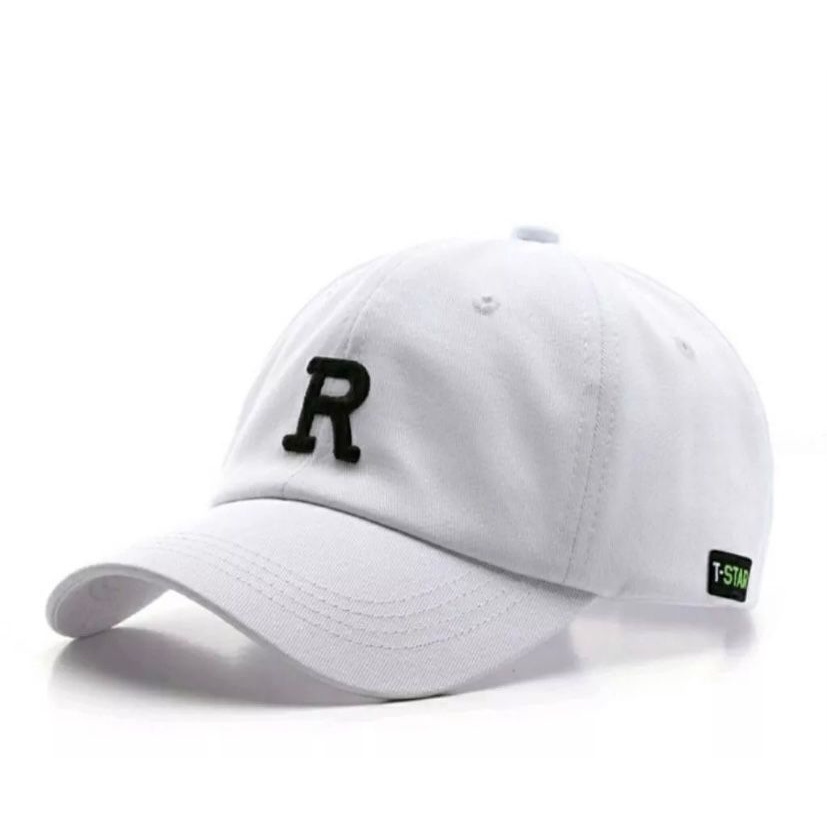 Topi pria polo caps casual/Topi berlogo R keren/simpel kece