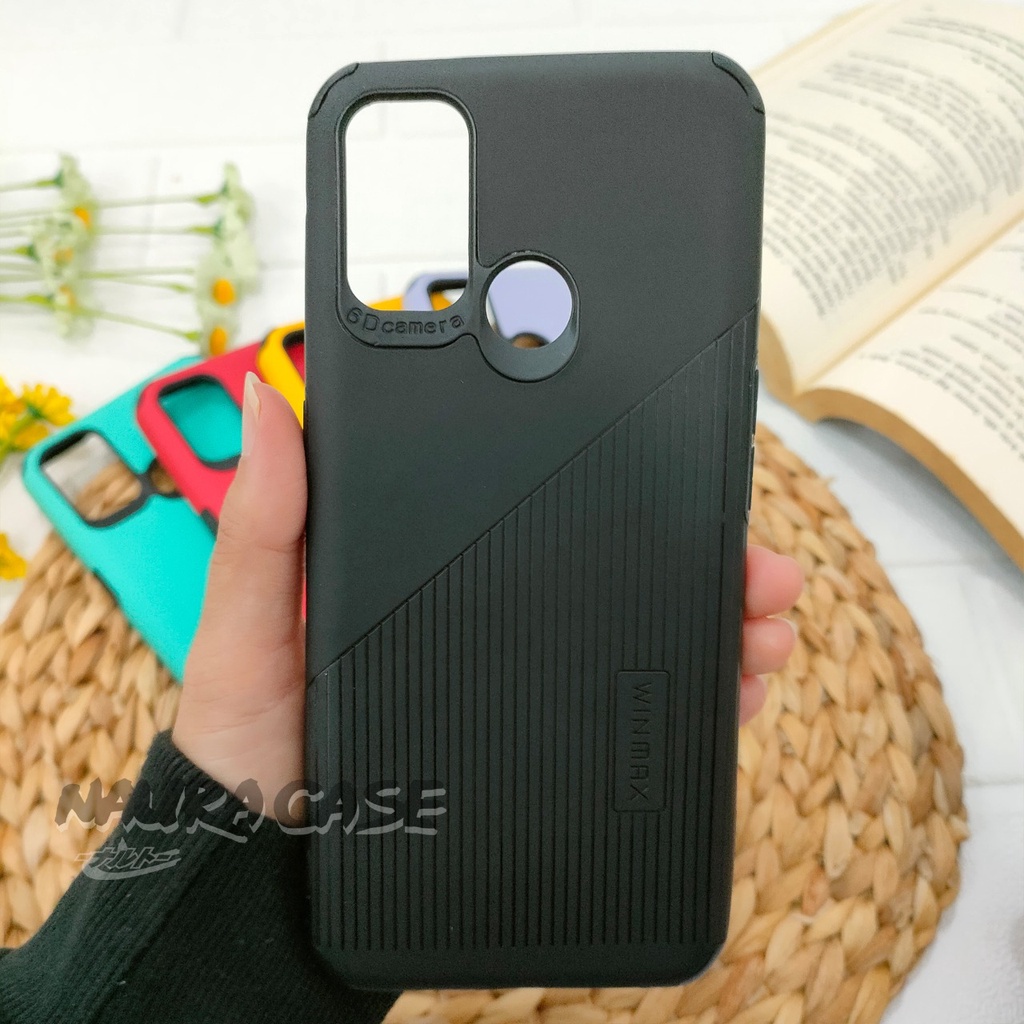Softcase Silikon Pelindung HP REALME WinMax 5I 7 7I C11 C15 C12 NARZO 20 C2 C3-Hitam