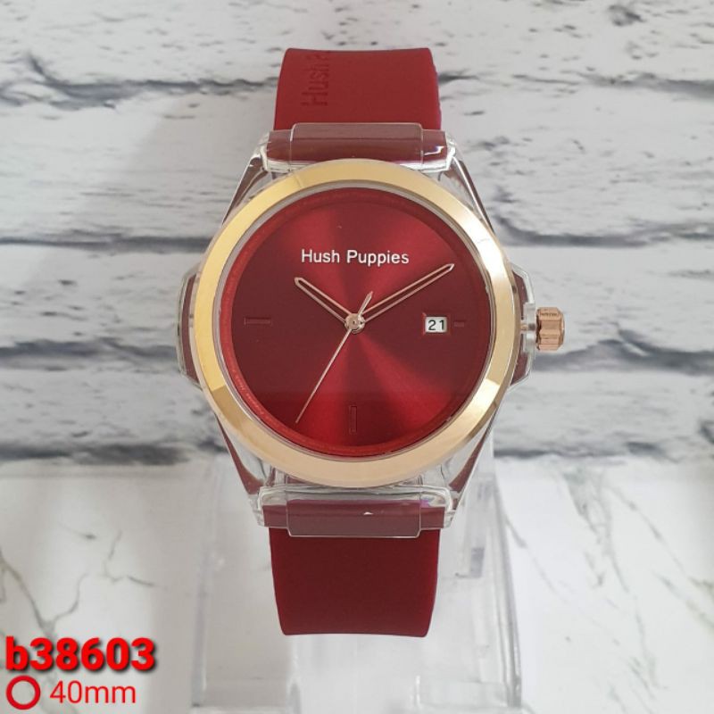 Jam tangan wanita Hush Puppies HP rubber clasic tanggal