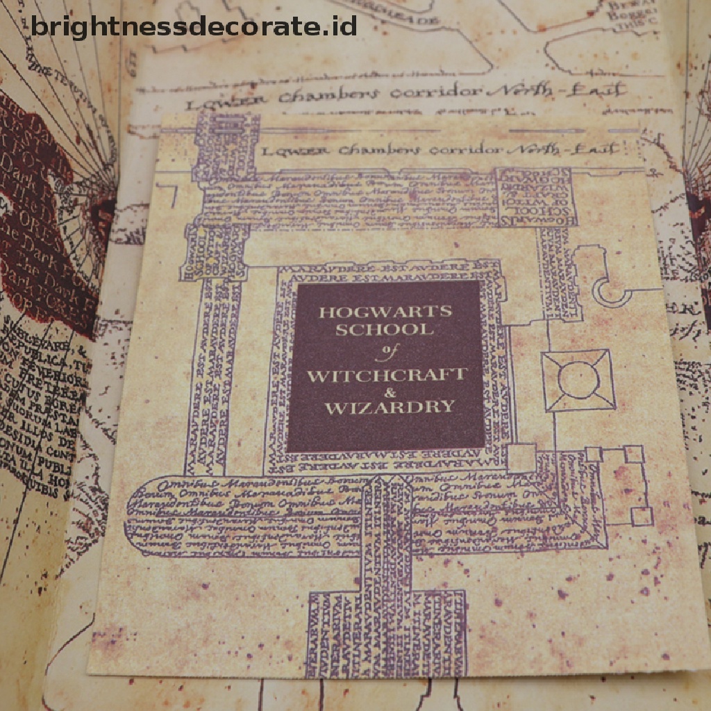 Mainan Action Figure Peta Marauder Ukuran 77cm X 22cm Untuk Hadiah Ulang Tahun