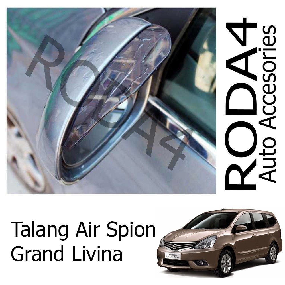 Talang Air / Mika Pelindung Spion Mobil dari Hujan (1 Set Isi 2) Grand Livina