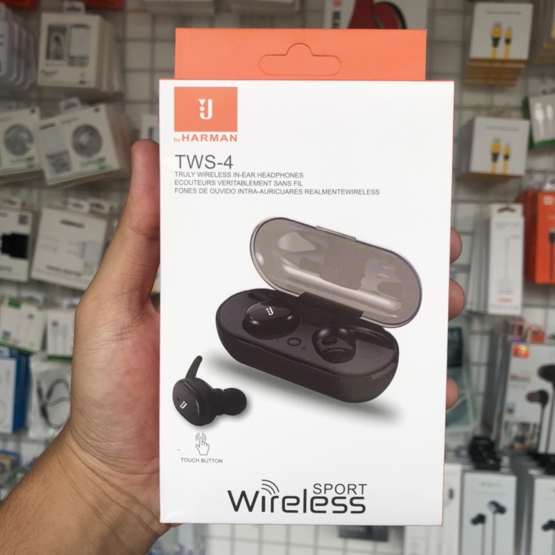 Headset Bluetooth JBL Wireless Earphone Microphone Extra Bass Handsfree Sport Headset Olahraga Heads