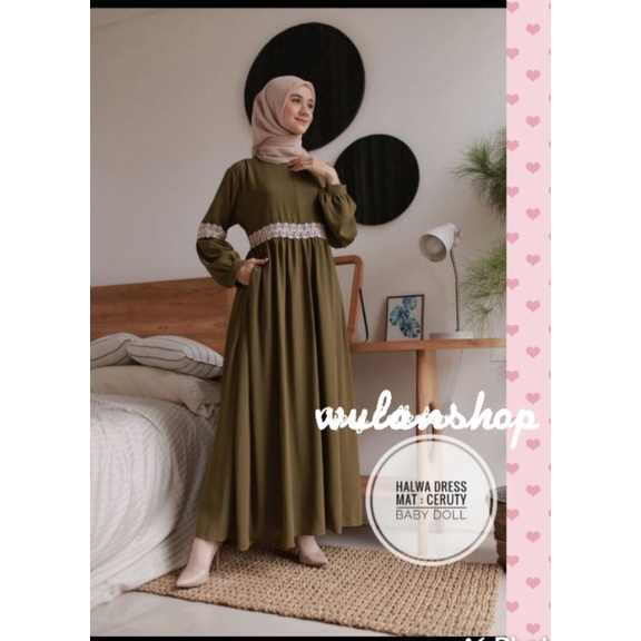 gamis ceruty renda