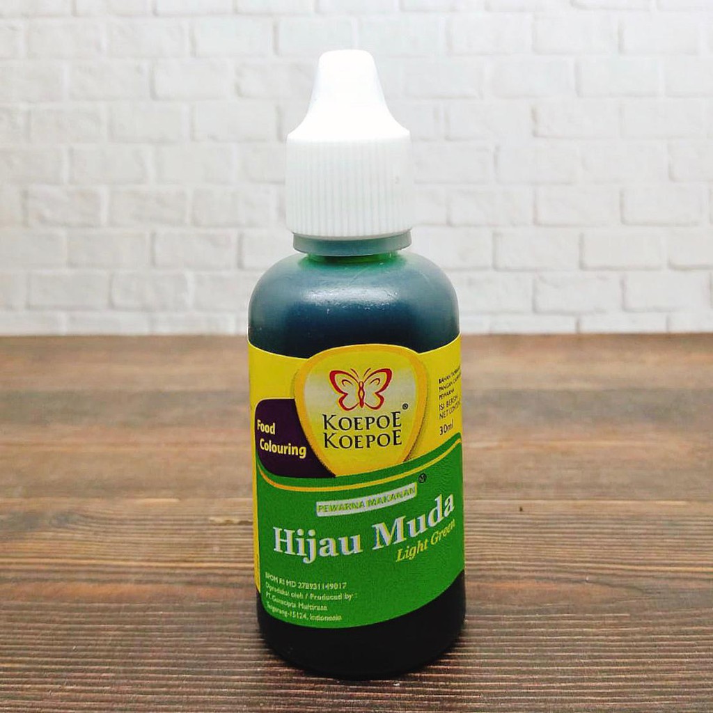 

PEWARNA MAKANAN FOOD COLOURING KOEPOE HIJAU MUDA LIGHT GREEN 30ML