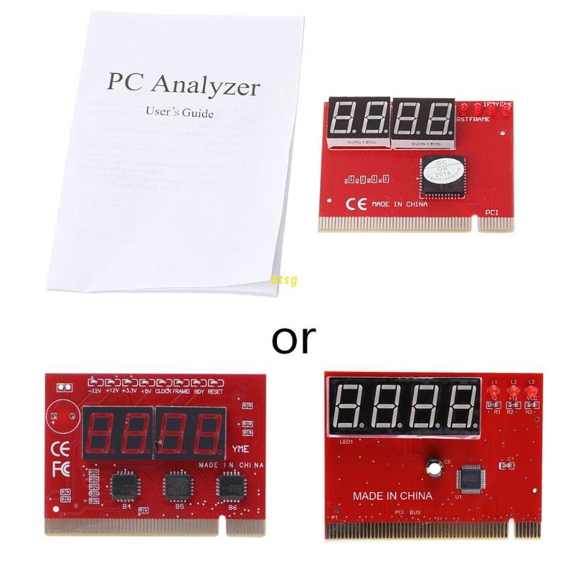 Btsg Alat Diagnostik Motherboard Pci 4 Digit Dengan Lampu Led