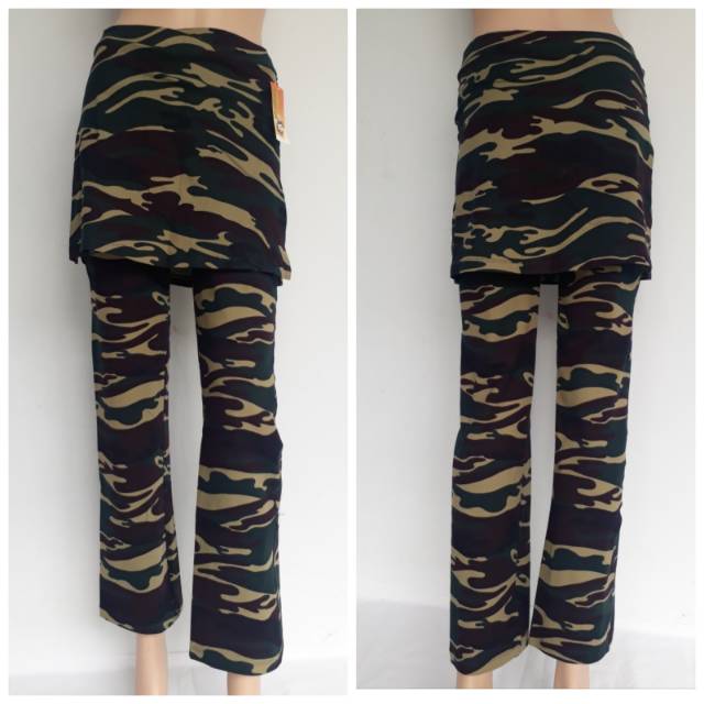 Celana Senam Rok Loreng Jumbo