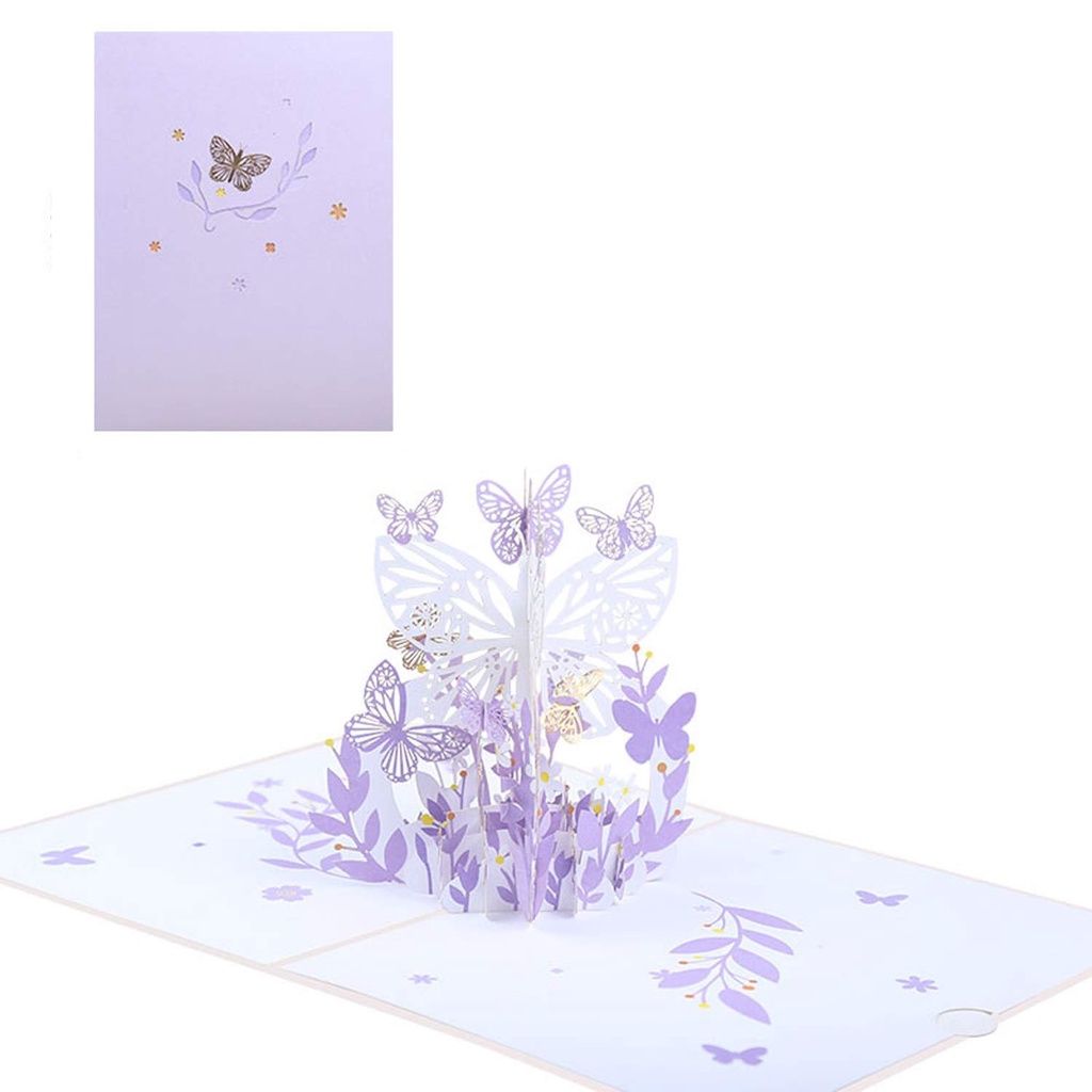 R-flower Kartu Ucapan wedding Card Flower Untuk Ulang Tahun 3D