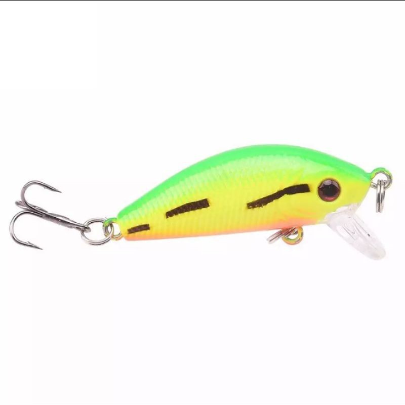 (M04) 5 Cm 3.6G Swim Fish Fishing Lure Artificial Hard Crank bait Top water Wobbler Japan