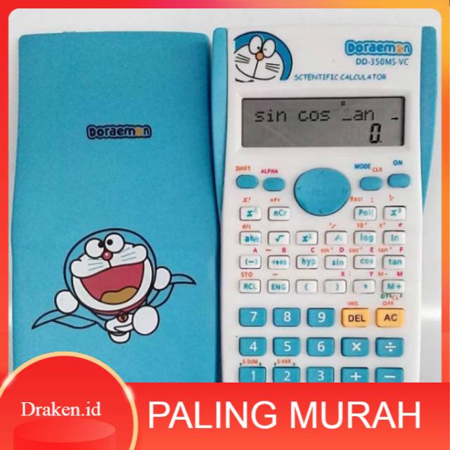 

[COD} Kalkulator Scientific Doraemon fx 350 Ms . Kalkulator Doraemon . Scientific Kalkulator
