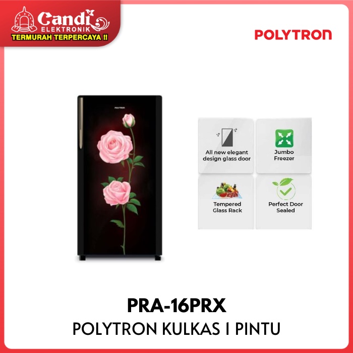 POLYTRON Kulkas 1 Pintu PRA-16PRX