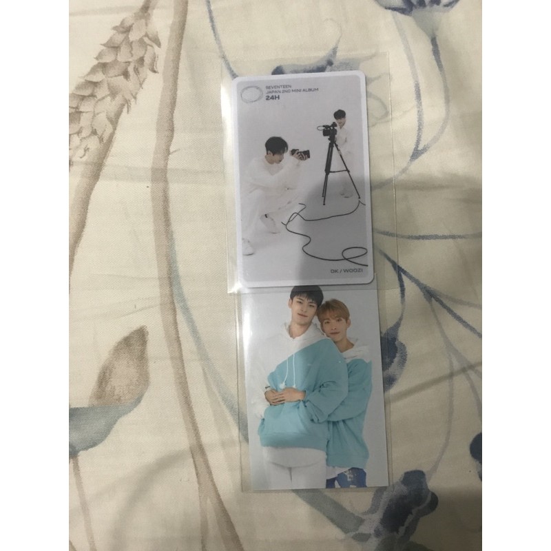 SEVENTEEN MCARD 24H DK WOOZI dan OTP MINGYU DK