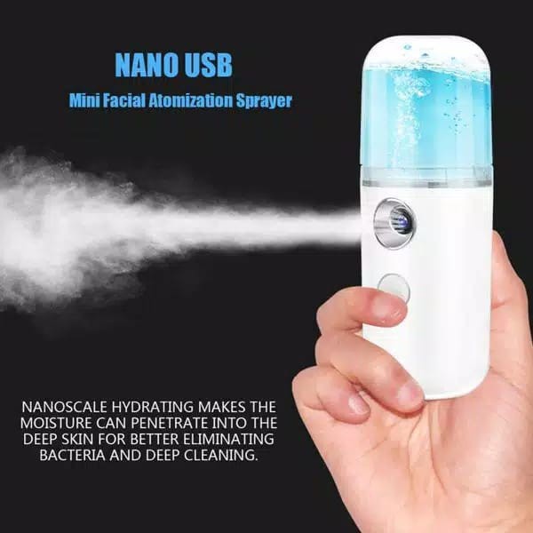 Nano Mist Sprayer Alat Semprotan Pelembap Wajah Perawatan Water Uap 30 ml Nano Spray