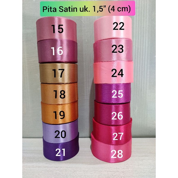 Pita Satin 1,5 inch /Lebar 4 cm