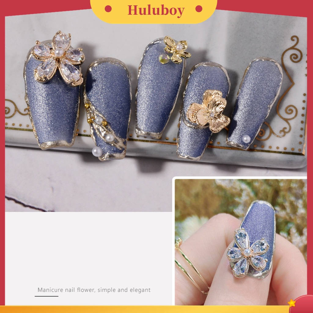 Huluboy Huluboy♡ Aksesoris Dekorasi Nail Art 3D Anti Jatuh Untuk Manicure