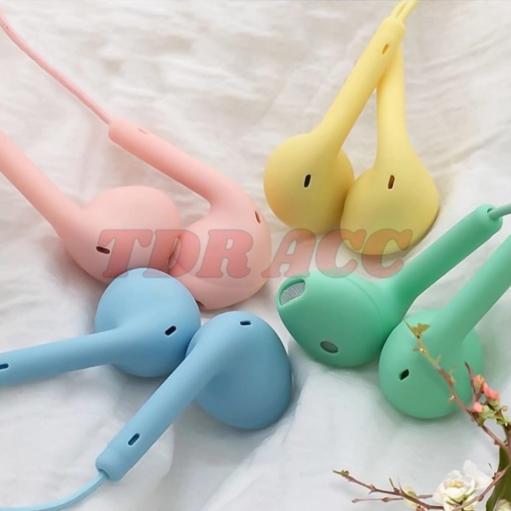 HEADSET EARPHONE HANDSFREE STEREO U19 MACARON EXTRA BASS