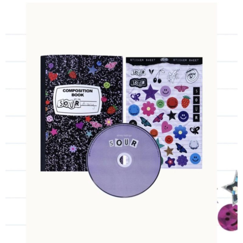 DELUXE SOUR JOURNAL WITH CD OLIVIA RODRIGO OFFICIAL