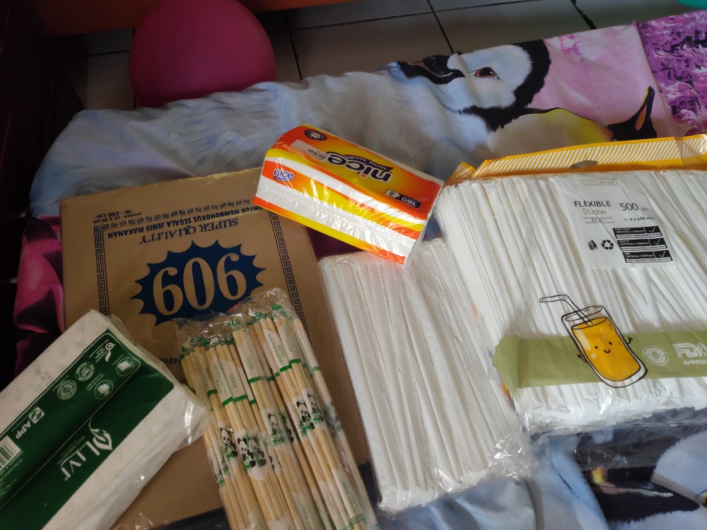 Sedotan Steril Kecil Putih ( 100 Pcs )