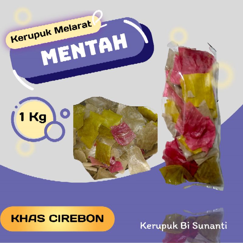 

Kerupuk Mlarat Mentah khas cirebon kemasan 1kg