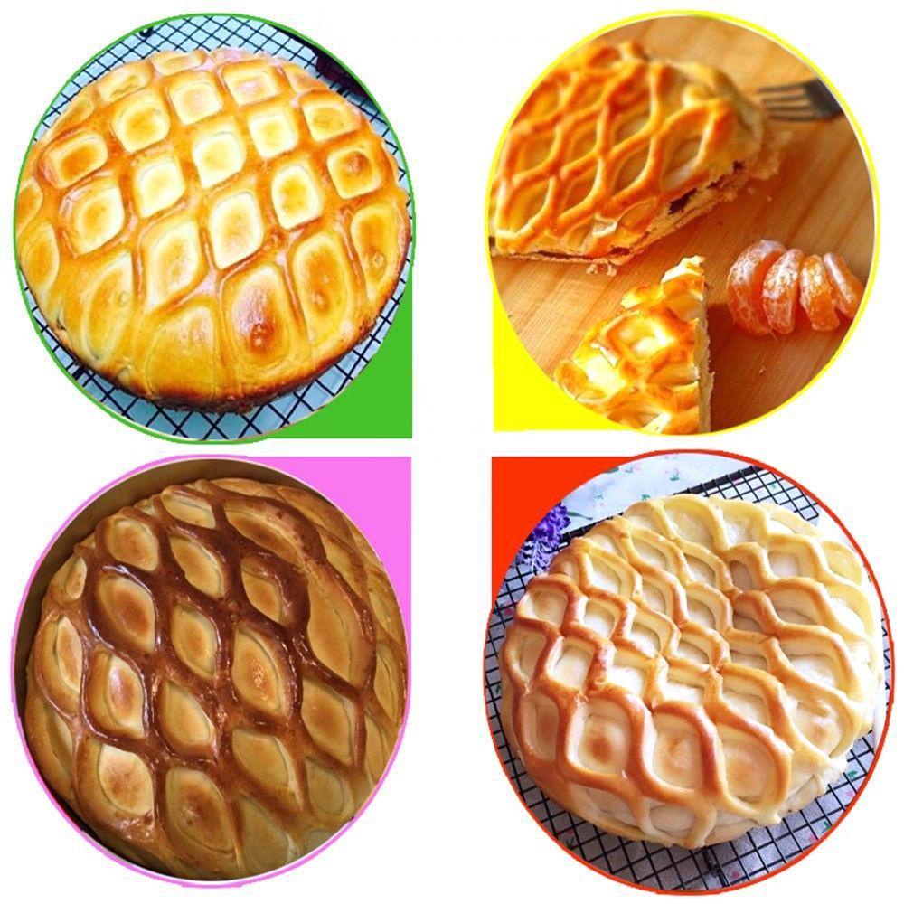 【 ELEGANT 】 Cookie Pie Pizza Roti Pastry Lattice Roller Cutter 1PCS Halus Dan Mudah Rolling Alat Dapur Plastik