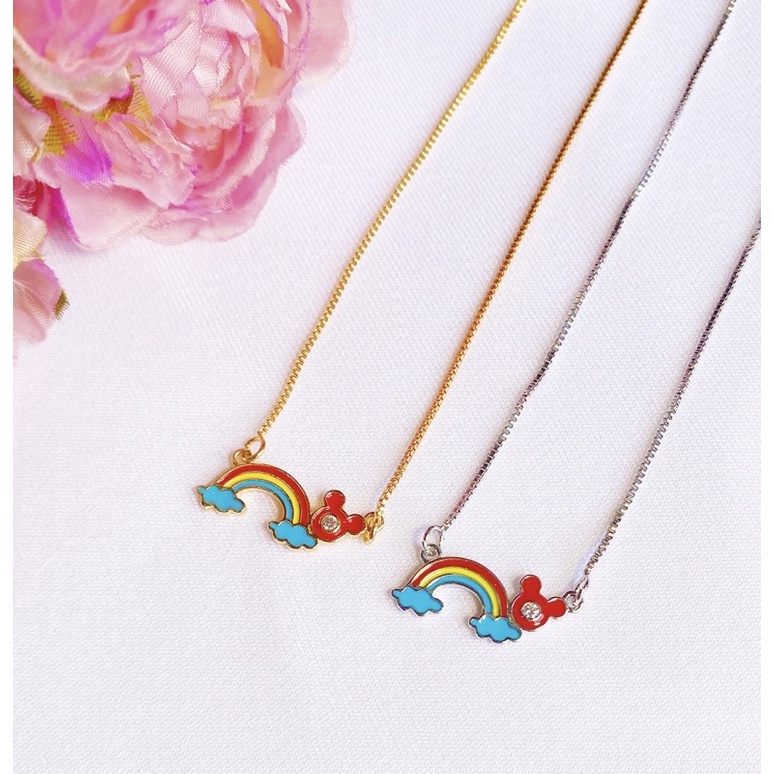 Kalung Gempita Rainbow Lapis Emas