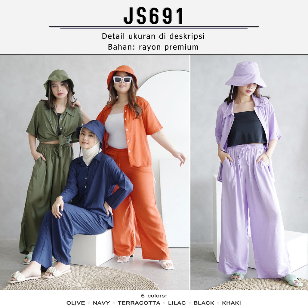 Jual Js Plain Rayon Short Set Free Bucket Hat Setelan Rayon Shopee Indonesia