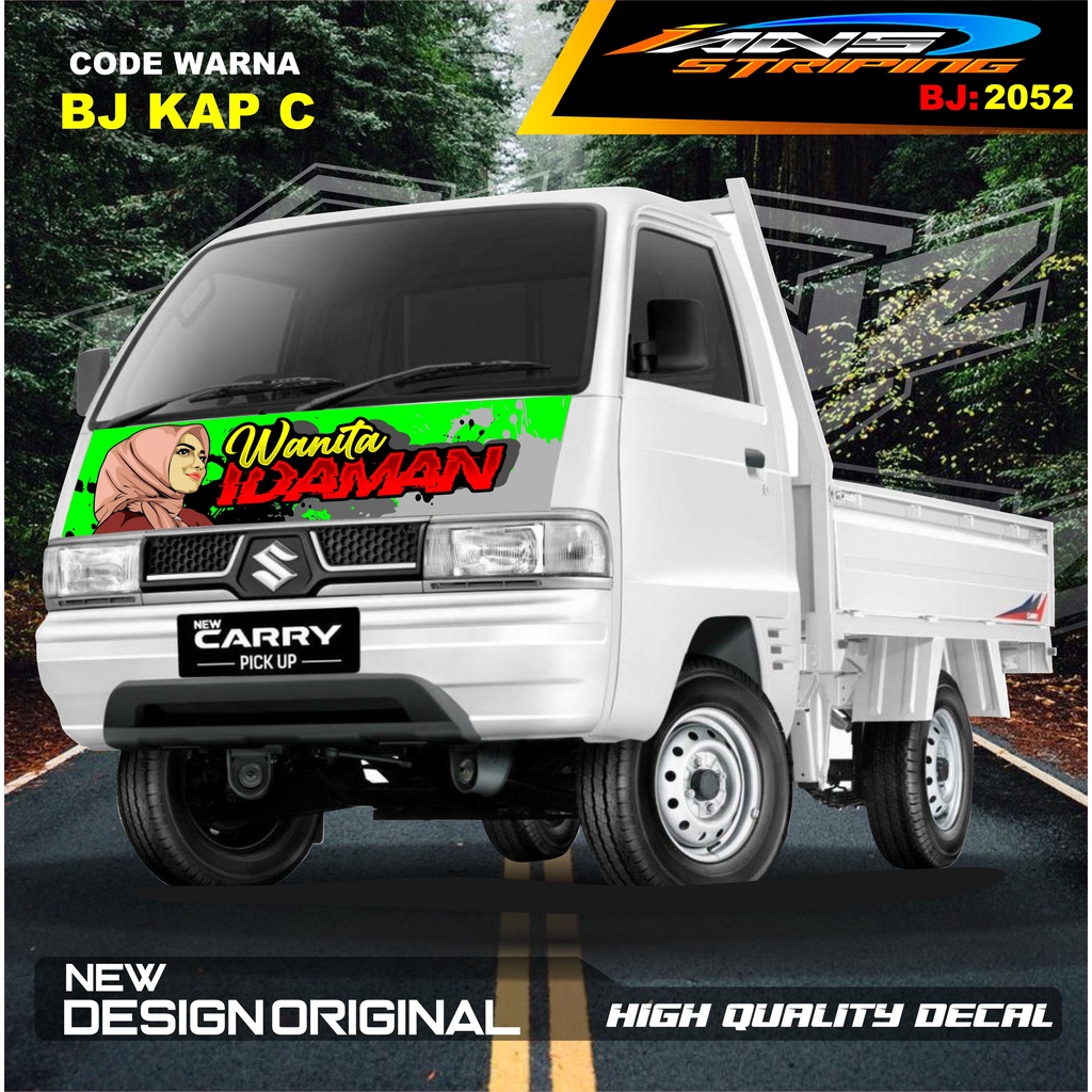 DECAL STIKER KAP DEPAN CARRY L300 PICK UP / STIKER KABIN CARRY L300 / STIKER KAP CUP DEPAN L300 PICK UP / STIKER MOBIL