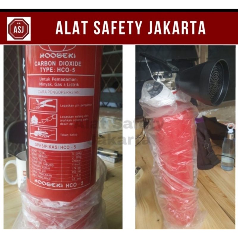 Apar CO² 2.3 kg Hooseki Alat Pemadam HCO-5 Fire Extinguisher