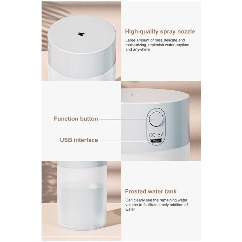 Humidifier Air Pelembab Udara Led 3 Warna Humidifier Diffuser Colorful CUP LED Light Pelembab Udara with LED Light Warna BERKUALITAS IMPORT MURAH