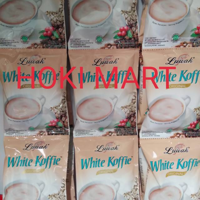 

Luak white koffie 10pcs Rp11500