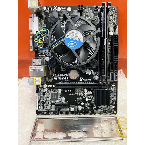 Mobo H81 Core i5 4590 Fan Ram 4GB Hdd 500GB Windows7/10