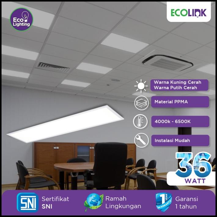 Lampu Panel Led Ecolink 36W Uk.30X120