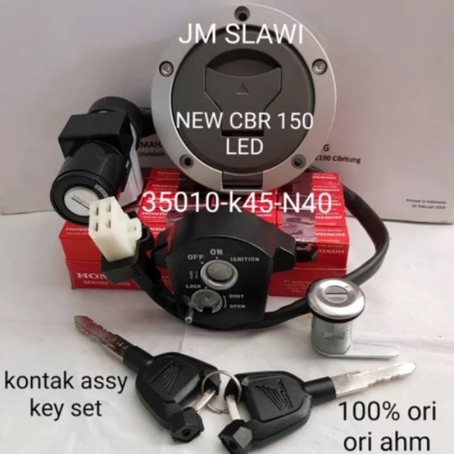 35010-K45-N40 Kunci kontak assy key set new cbr 150 led ori AHM