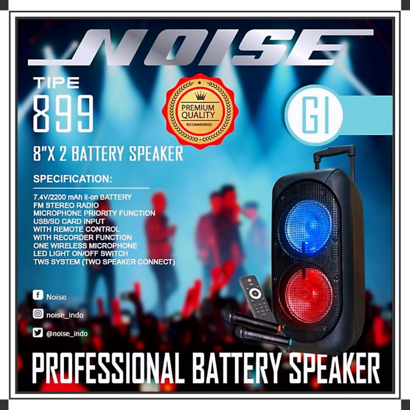 Speaker Portable Wireless Meeting Noise 899 - GI Original Bluetooth