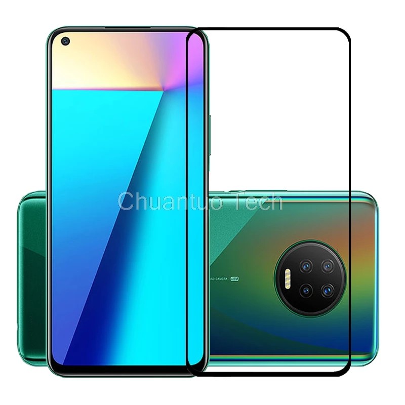 PROMO Tempered Glass INFINIX Note 7 TG Layar FULL COVER Black Premium / Anti Gores Kaca