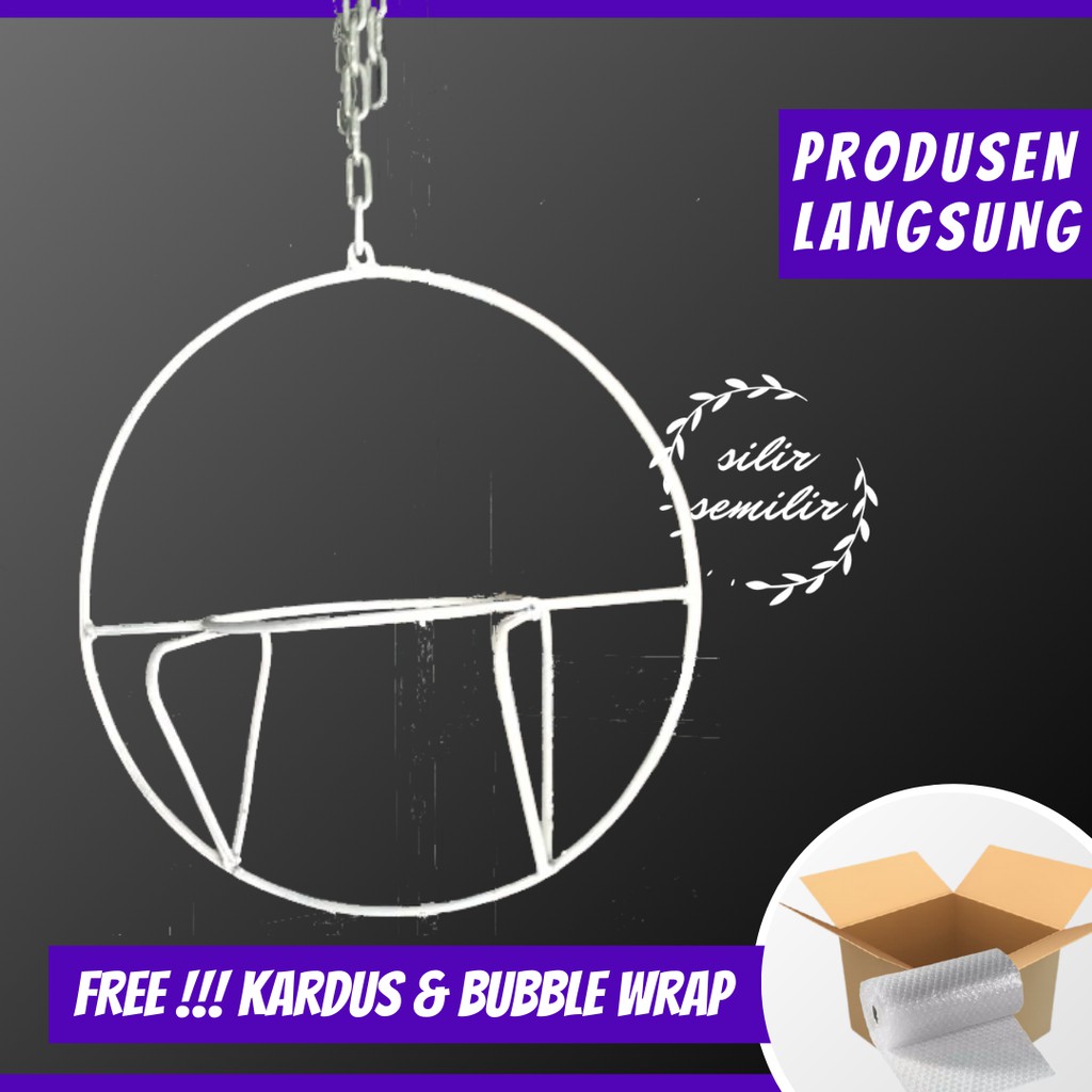 SMF043 Dudukan Standing Pot Tawon Bunga Kaktus Sukulen Hias Plastik Bahan Besi Gantung Minimalis