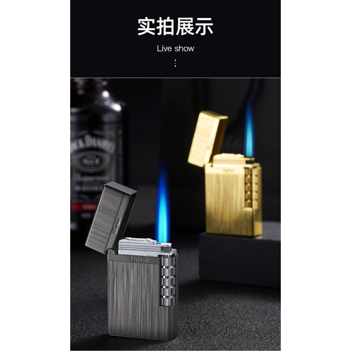 Korek Api Gas Dupont Model Api Las Korek Elegan - Gold