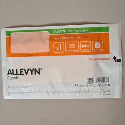 Allevyn Non Adhesive 10x20 Allevin Nonadhesive 10cm x 20cm 10cmx20cm / Luka Basah / Diabetes